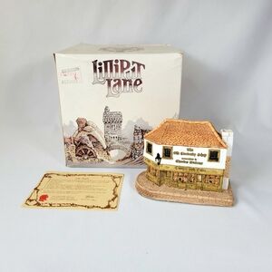 Lilliput Lane "Old Curiosity Shop" 1987 Vintage Cottage House w/ Box & Deed